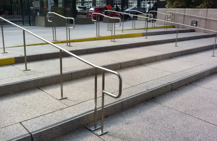 Metal Railings of a Town